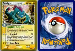 FERALIGATR Δ 2/101 HOLO R DRAGON FRONTIERS POKEMON REVERSE HOLO LP - Image 3