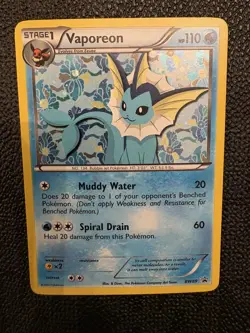 Vaporeon BW89 MP+ - Black Star Promo Holo - B&W Promos Pokemon TCG - Image 2