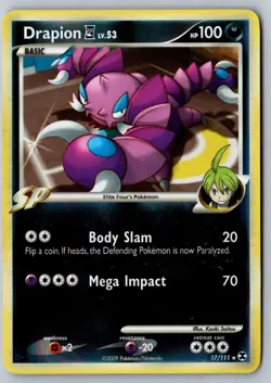 Pokemon: Drapion E4 Reverse Holo Rare Rising Rivals 17/111 LP - Image 1