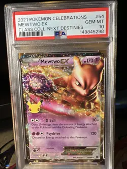 Pokemon Mewtwo EX TCG Classic Collection 54/99 Celebrations PSA10 - Image 1