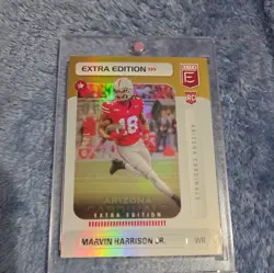 2024 Panini Donruss Elite - Extra Edition Marvin Harrison Jr. #7 Gold 1/5 (RC) - Image 1