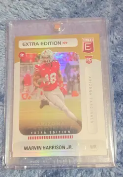 2024 Panini Donruss Elite - Extra Edition Marvin Harrison Jr. #7 Gold 1/5 (RC) - Image 2