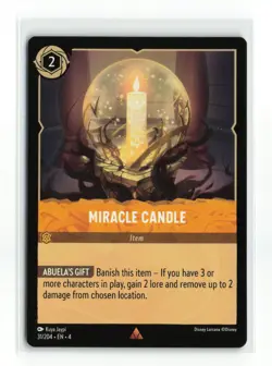 MIRACLE CANDLE 31/204 RARE NON FOIL DISNEY LORCANA NM - Image 1