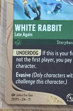 Disney Lorcana Winterspell White Rabbit Late Again 29/P3 Promo - Image 5