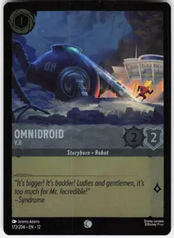 Omnidroid V.8 Foil 173/204 Wilds Unknown Disney Lorcana - Image 1