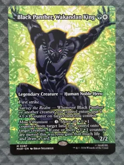 MTG Black Panther, Wakandan King #0087 Borderless M Marvel Universe: E-L (MAR) - Image 2
