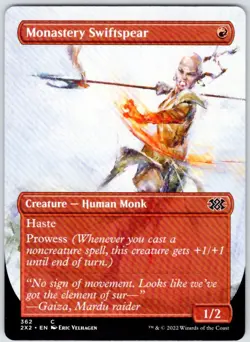Monastery Swiftspear (Borderless) 362 Double Masters 2022 Magic The Gathering NM - Image 1