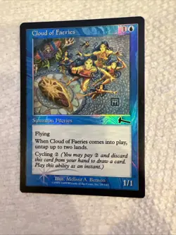 MTG Cloud of Faeries Urza's Legacy Foil English #29/143 - Image 1