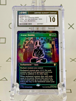 Avatar Destiny Borderless Foil - CGC 10 Gem Mint MTG Avatar: The Last Airbender - Image 1