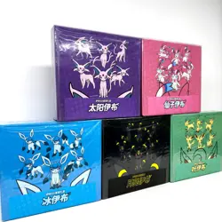 Pokemon Chinese Eevee GX Gift Box Set Glaceon Leafeon Umbreon Sylveon Espeon TCG - Image 3