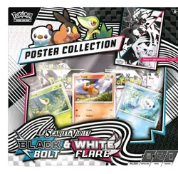 Pokemon TCG SV10.5 Black Bolt & White Flare Unova Poster Collection Box Sealed - Image 1