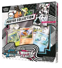 Pokemon TCG SV10.5 Black Bolt & White Flare Unova Poster Collection Box Sealed - Image 2