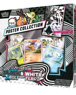 Pokemon TCG SV10.5 Black Bolt & White Flare Unova Poster Collection Box Sealed - Image 5