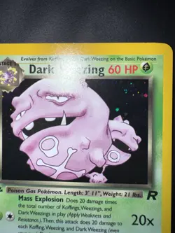Pokemon Card 1st Edition Dark Weezing 14/82 Team Rocket Holo Excellent - Image 5