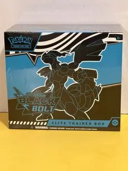 Pokemon TCG Scarlet Violet Black Bolt ETB Elite Trainer Box NEW SEALED - Image 1