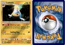 2019 Pokemon, Cosmic Eclipse, #72/236 Lanturn, Reverse Holo Rare - Image 1