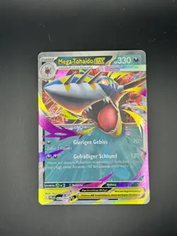 Mega Sharpedo ex 061/094 Holo Rare Phantasmal Flames Pokemon Deutsch Near Mint - Image 1