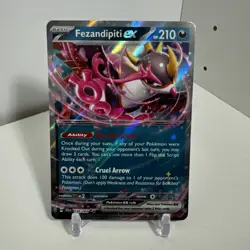 Pokemon TCG Fezandipiti ex 038/064 Shrouded Fable Holo Double Rare NM - Image 1