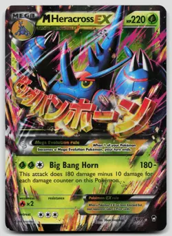 M Heracross EX 5/111 Furious Fists Pokemon DMG - Image 1