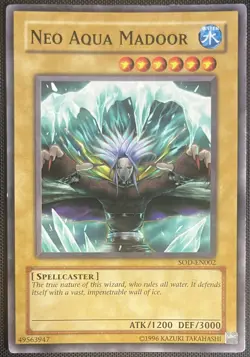Yu-Gi-Oh Neo Aqua Madoor SOD-EN002 Soul Of The Duelist Unlim EN Vintage - Image 1