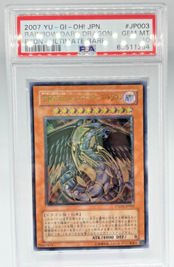 Yugioh PSA 10 GEM MINT - Rainbow Dark Dragon PTDN-JP003 Ultimate Rare Japanese - Image 1