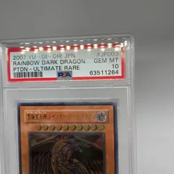 Yugioh PSA 10 GEM MINT - Rainbow Dark Dragon PTDN-JP003 Ultimate Rare Japanese - Image 4