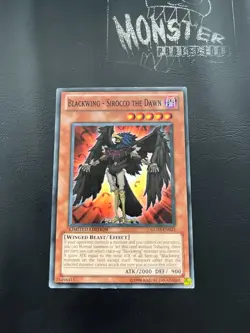 YUGIOH BLACKWING - SIROCCO THE DAWN COMMON GLD3-EN023 LIMITED EDITION - Image 1