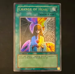 Yugioh Change of Heart MRD-060 Metal Raiders 1st Ed Ultra Rare Foil Holo - Image 1