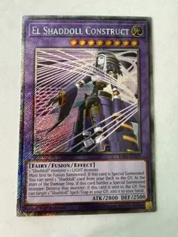 Yugioh - El Shaddoll Construct - Platinum Secret - 1st - RA04-EN229 - NM - Image 1