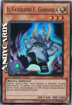 Il Favoloso F. Ganashia ☻ Super Rara ☻ HA04 IT009 ☻ YUGIOH ANDYCARDS - Image 1
