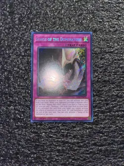 Yugioh! Songs of the Dominators ALIN-EN078 Secret Rare 1st Edition Near Mint - Image 1