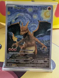 FAN ART! Charizard The Starry Night Van Gogh style Fan Art Card - Image 1