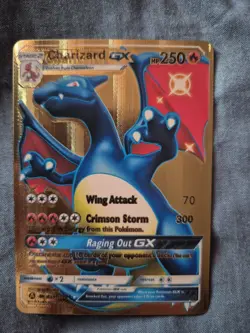 Charizard Gx Gold Foil Fan Art Card - Image 1