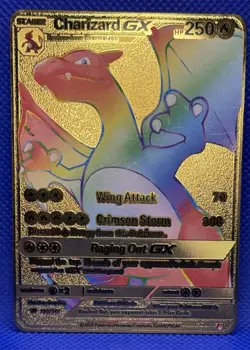 Charizard GX Secret Burning Shadows Gold Metal 150/147 2020 SM Series Fan Art - Image 1