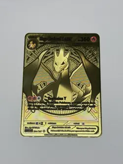 Ascended Hero Mega Charizard Y ex 234/217 Quality Custom Gold Metal Fan Art NM - Image 1
