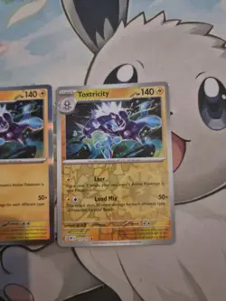 Pokemon Card Obsidian Flames Toxtricity 072/197 Holo Rare & Reverse Holo Obf En - Image 3
