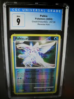 CGC Graded 9 Palkia 26/106 Great Encounters Reverse Holo rare Pokemon Card - Image 2