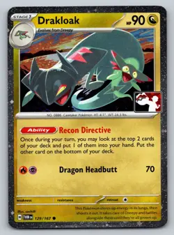 Drakloak Holo Common Prize Pack Series Cards 129/167 NM - Image 1