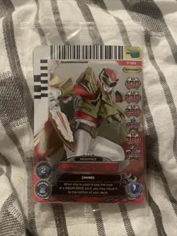 SDCC 2013 Red Ultra Megaforce Mighty Morphin Power Rangers Action Card! MMPR - Image 1