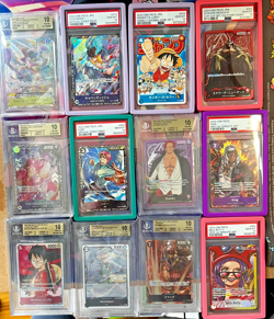 ONE PIECE GRADED CARD COLLECTION (79 SLABS!) WITH BLACK LABEL! - Image 2