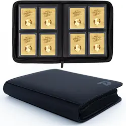 TopLoader Binder 4 Pocket, Top Loader Binder Holds 128 Cards, Trading Card Bi... - Image 1