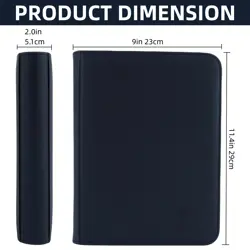 TopLoader Binder 4 Pocket, Top Loader Binder Holds 128 Cards, Trading Card Bi... - Image 2