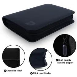 TopLoader Binder 4 Pocket, Top Loader Binder Holds 128 Cards, Trading Card Bi... - Image 3