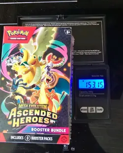 153.15 HEAVY! Pokemon Ascended Heroes Booster Bundle Possible GOD PACKUU Sealed - Image 1