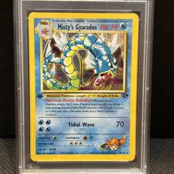 2000 POKEMON GYM CHALLENGE HOLO-1ST EDITION #13 MISTY'S GYARADOS PSA 7 -🔥💎🌟 - Image 3