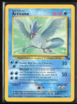 Articuno 1999 Pokemon #17/62 - Image 1