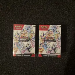 2x Pokemon TCG Scarlet & Violet Prismatic Evolutions Booster Bundle NEW & SEALED - Image 1
