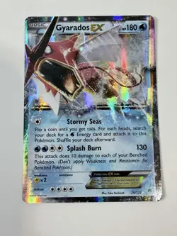 Gyarados EX 26/122 XY BREAKpoint Holo Rare 2016 English Pokemon Card TCG - Image 1