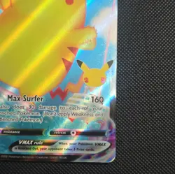Pokemon TCG: Celebrations 009/025 Surfing Pikachu VMAX Ultra Rare Holo 310 - Image 4