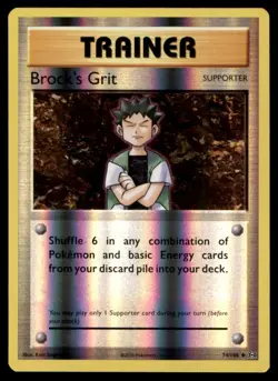 2016 XY - Evolutions Brock’s Grit Uncommon #74 Pokemon - Image 1